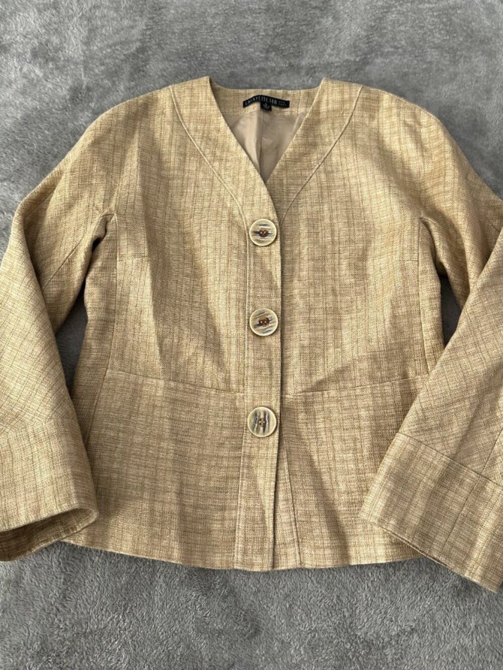 Lafayette 148 Linen Silk Jacket Blazer Women's Size 4